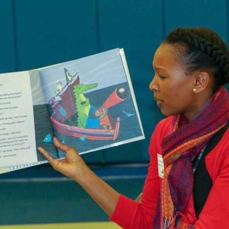 a person reading a book