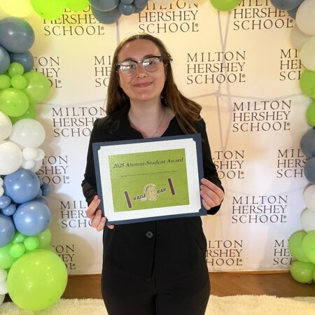 MHS senior Kiersten Collier receives the Aspiring Educator Award