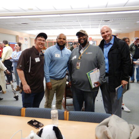 a group of men standing together