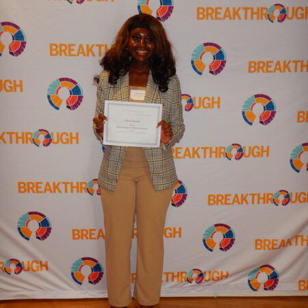 a person holding a certificate