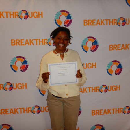 a person holding a certificate