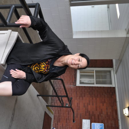 a person sitting on a chair