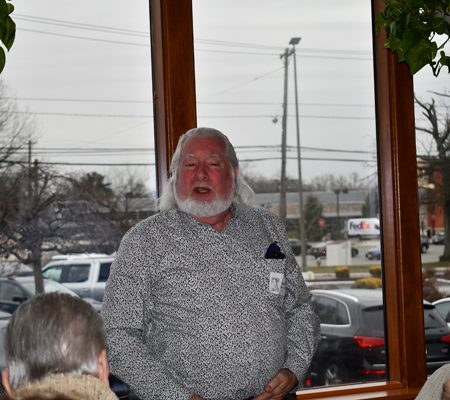 a person in a grey shirt