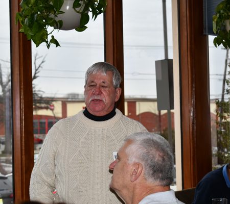 a person in a white sweater