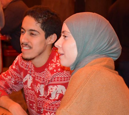 people sitting at a table