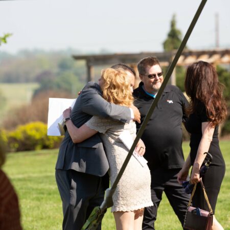 people hugging