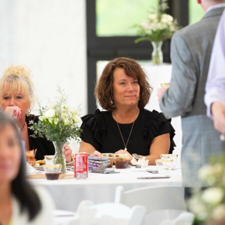 a person sitting at a table