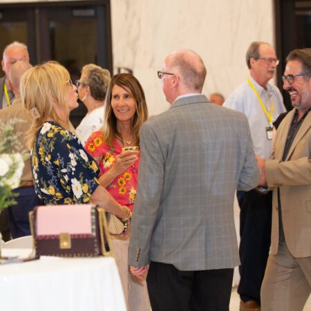 a group of people at an event