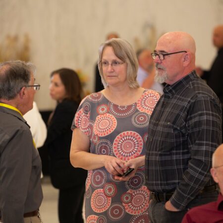people standing in a room