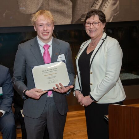 people holding a certificate