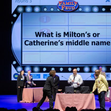 a group of people on a stage