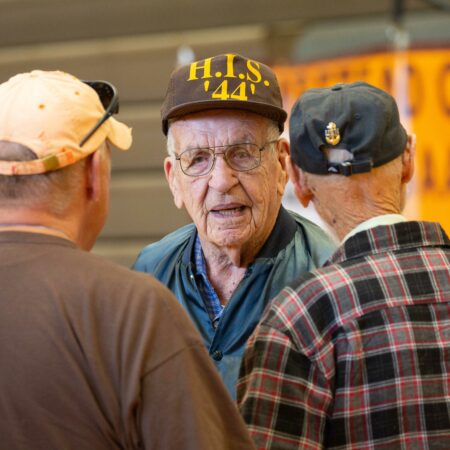 a group of men wearing hats