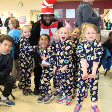a group of kids in pajamas