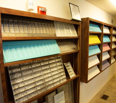 shelves of shelves with different colored objects