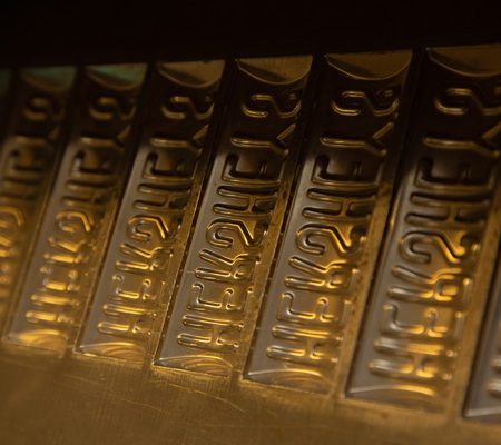 a row of silver bars