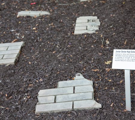 a group of bricks on the ground