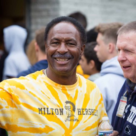 a person in yellow shirt