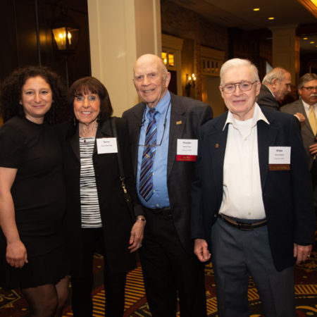a group of people standing together