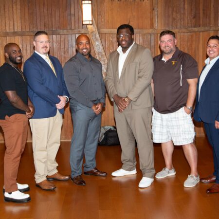 a group of men standing together