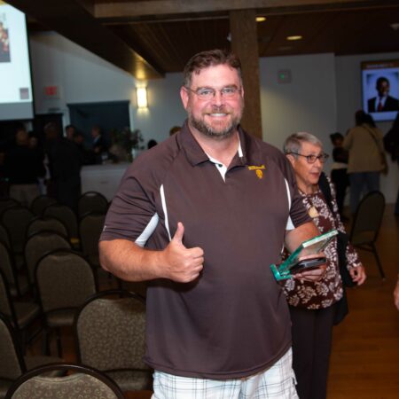 a person giving a thumbs up