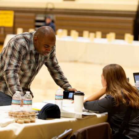 people sitting at a table