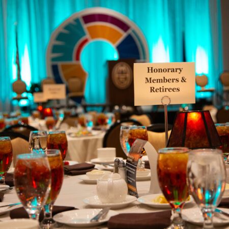 a table set for an event