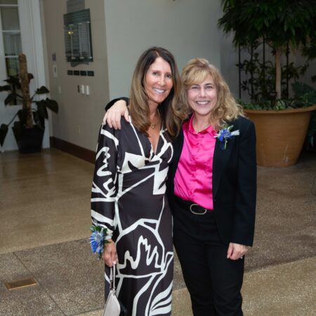 a couple of women posing for a picture