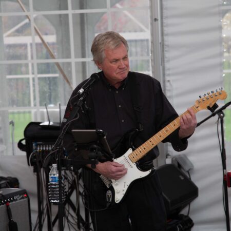 a person playing a guitar