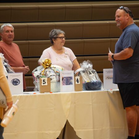 a group of people at a table