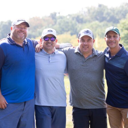 a group of men standing together