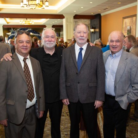 a group of men standing together