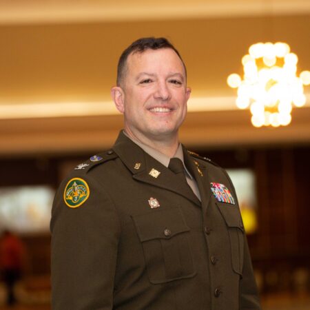 a person in a military uniform